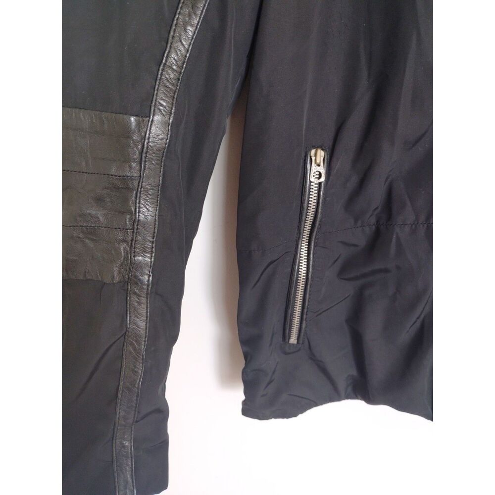 Vintage Diesel Moto Leather Jacket Unisex Medium Y2K Biker Black - Picture 5 of 11